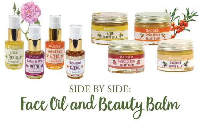 Badger Face Oil and Badger Beauty Balm